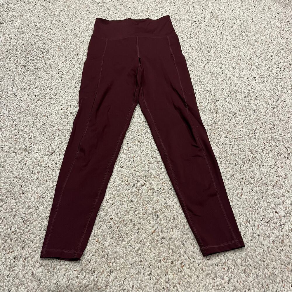 American Eagle The Everything Pocket Legging Sz S Maroon Active Casual